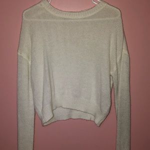 Sweater crop top